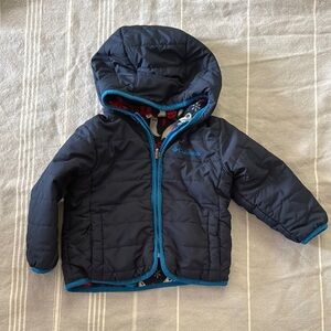 Reversible Columbia Kids Puffer Jacket - Navy Blue